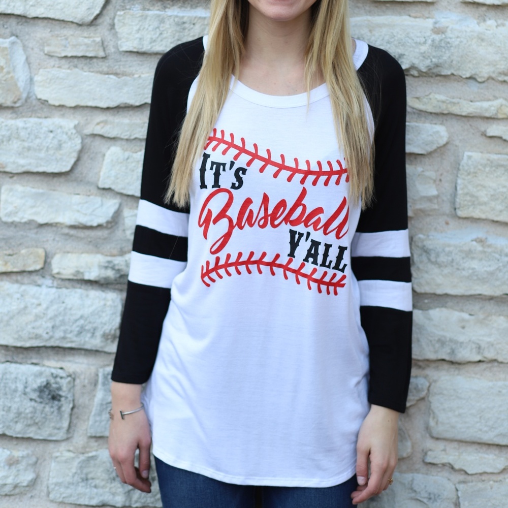 5⭐️ RATED😍 “IT'S BASEBALL YA'LL" Graphic T-shirt